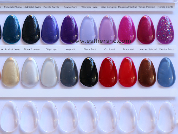 cnd shellac color collections gelish colour chart 2017